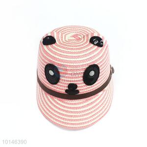 Fashion Design Cartoon Kids Straw Baseball Cap/Sunhat