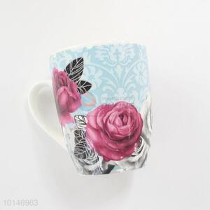 Rose pattern ceramic tea/water cups