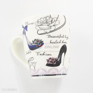 High-heeled shoes ceramic tea/water cups