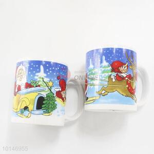 Cheap custom Christmas ceramic tea/water cups