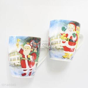 Custom cheap Christmas ceramic tea/water cups