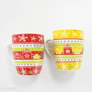 Hot sale promotional Christmas ceramic cups