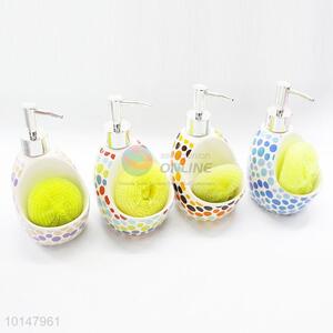 4 Pcs/ Set Four Styles Colorful Dot Pattern Fashion Ceramic Bathroom Wedding Gifts Soap Box