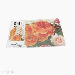 2017 flower printed placemats table mats