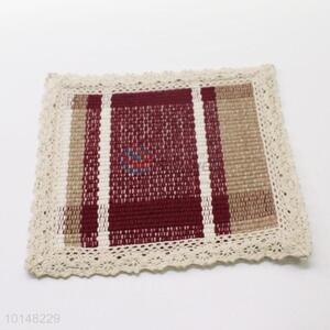 Cotton Fabric Restaurant Table Placemats Coaster