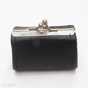 Black Color Fashion Women Hasp Coin Purses Cheap Mini Coin Bags