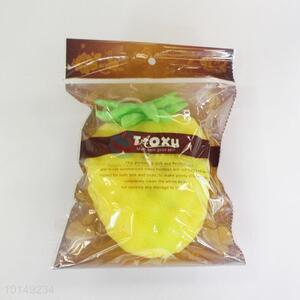 Yellow pineapple bath shower sponge