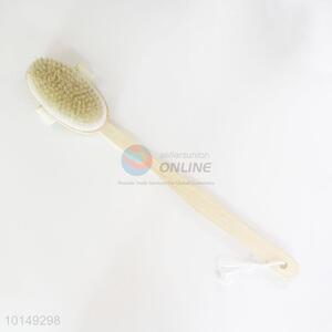 Wooden long handle shower brush