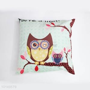 Likable Owl Printing Square Pillow