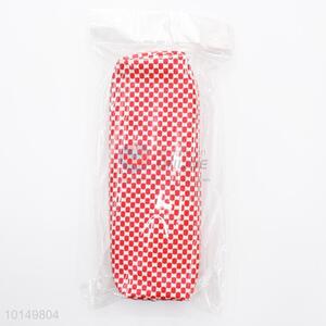 Good design cheap price red dotted pencil case