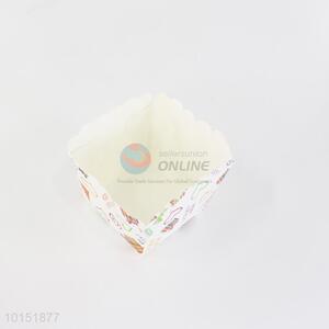 China design heart printed square paper cakecup cups wholesale