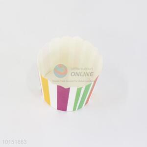 Recent design colorful striped paper cakecup cups wholesale