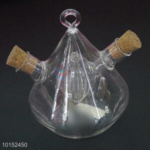 Cone Shaped Kitchen Condiment Bottles/Glass Seasoning Bottle Set