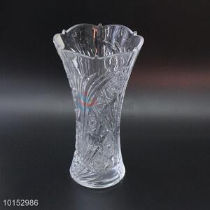 Stylish design clear glass flower vase