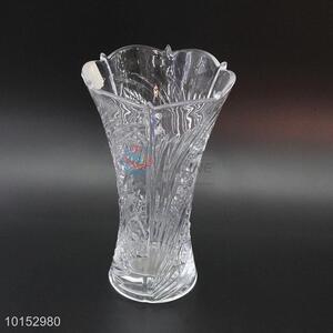 Bottom price clear glass flower vase