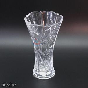 Customized cheap clear glass flower vase wholesale