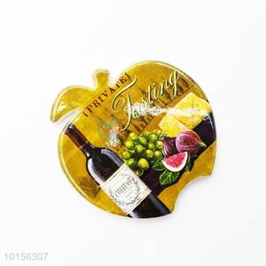 Wine Pattern Apple Shaped Ceramic Placemat/Cup Mat/Pot Mat