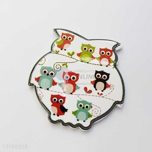 Cartoon Owl Pattern Owl Shaped Ceramic Placemat/Cup Mat/Pot Mat