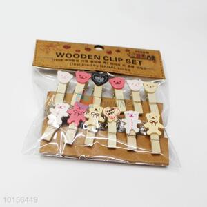 Best Selling Mini Wood Clip, Cartoon Clip in Bears Shape