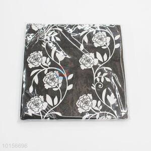 Cool design black printed napkins paper serviettes