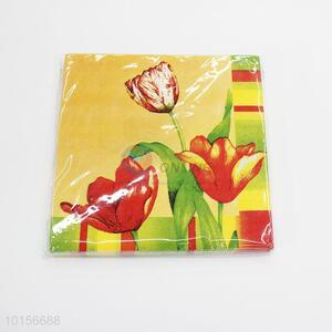 Flower Printed Lunch Paper Napkin Serviette