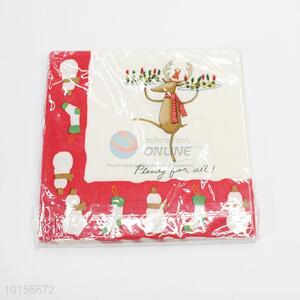 Printed Christmas Paper Napkins / Serviette