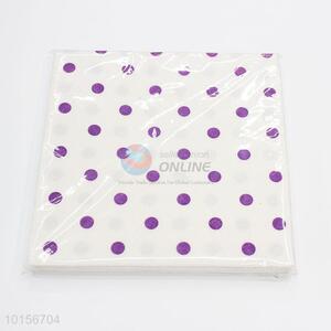 Professional factory polka dots paper napkins