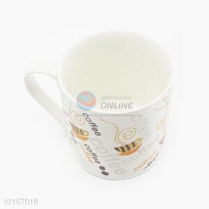 Small Straight Whiteware Customized Ceramic Cup