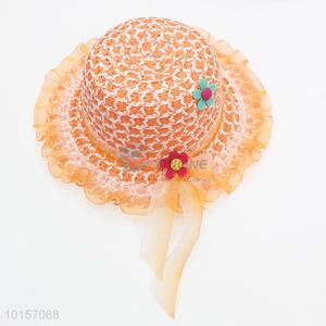 New arrival orange paper straw hat