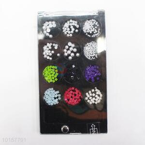 Acrylic Pearl Mixed Nail Accesories 3D Flat Nail Decoration