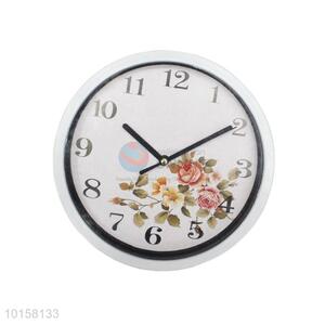 Factory Direct Sale Round Plastic Wall Clock With Printing