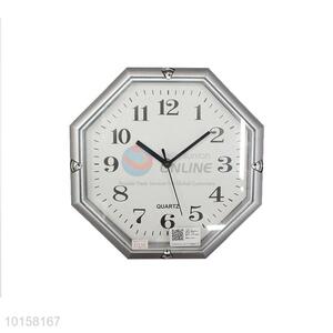 Popular Home Decorative Octagon Shape Plastic Wall Clock