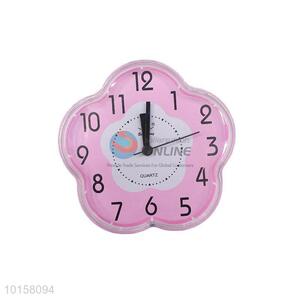 Wholesale Lovely Pink Flower Shape Alarm Clock For Sale