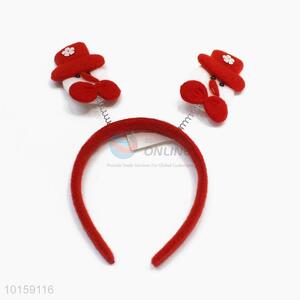 Snowman Hair Clasp Flashing Christmas Headwear with Light