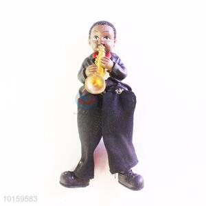 Factory Direct Resin Boy Doll/Resin Crafts with Saxophone for Home Decoration