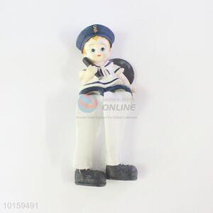 Nice Navy Resin Boy Doll/Resin Crafts for Home Decoration