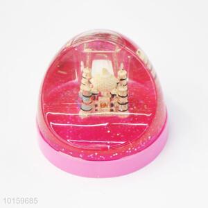 Pink liquid castle penholder/acrylic pencil holder