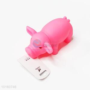 Cartoon Animal Pig Shape Chew Screaming Squeaky Sound Play Dog Toys