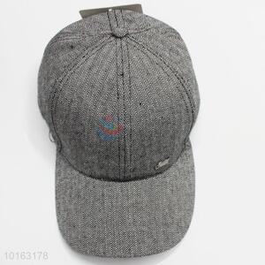 Simple style grey canvas snapback cap/peaked cap