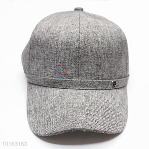 Hot sale grey  cotton snapback cap/peaked cap