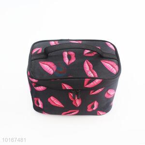 Factory Hot Sell Lip Printed Cosmetic Bag/Makeup Bag