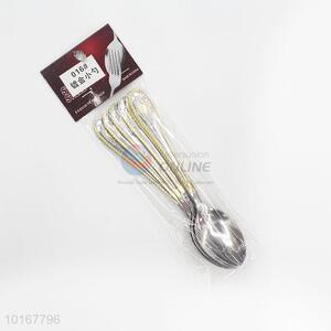 Gold Plated Stainless Steel Tableware Spoon