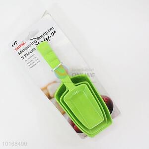 New Unique Design Green Plastic Kitchen Measuring Spoon