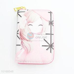 New fashion lady lovely pu card holder wallet