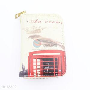 Cute printed pu wallet/purse for wholesale