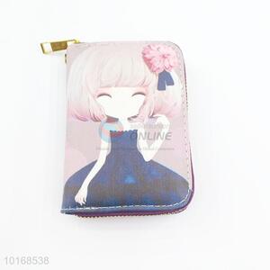 High Quality PU Wallet Card Holder for Lady