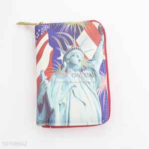 Fancy printed zipper wallet for promotion