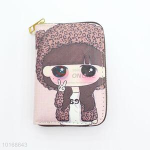 Cartoon household wallet women with zipper