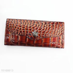 Animal skin pattern pu leather wallet for evening