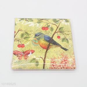 Wholesale Cheap Party Disposable Napkin with Flowers Pattern